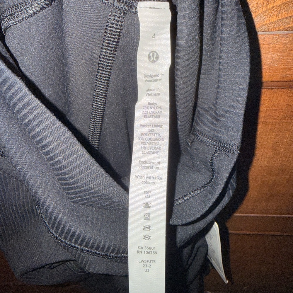 Lululemon Align Ribbed High-rise Black Leggings 25” - Picture 6 of 7